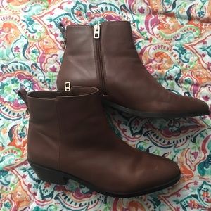 Coach Leather Ankle Boots